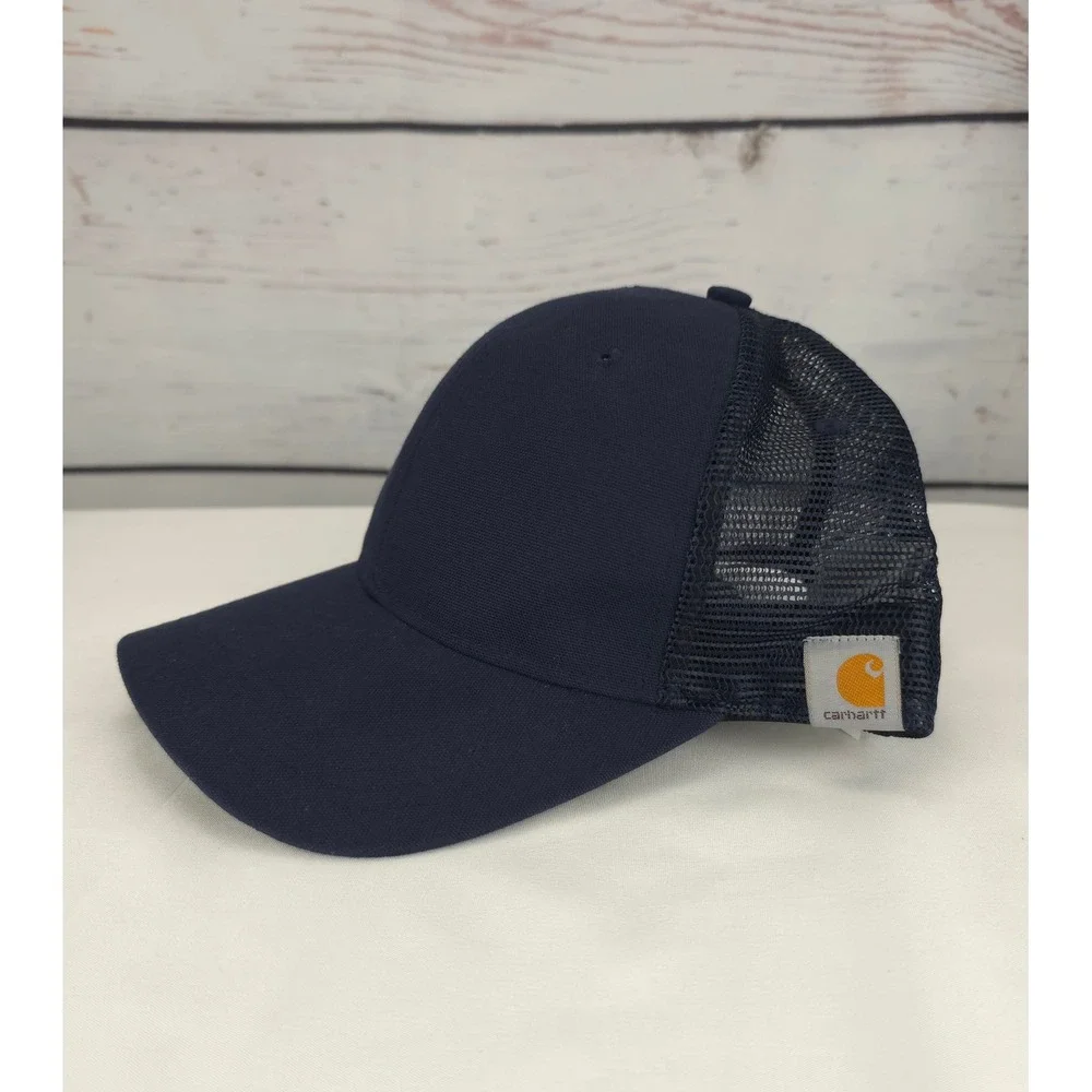 Carhartt Rugged Professional Series Navy Blue Mesh Back Trucker Hat‎ OSFA